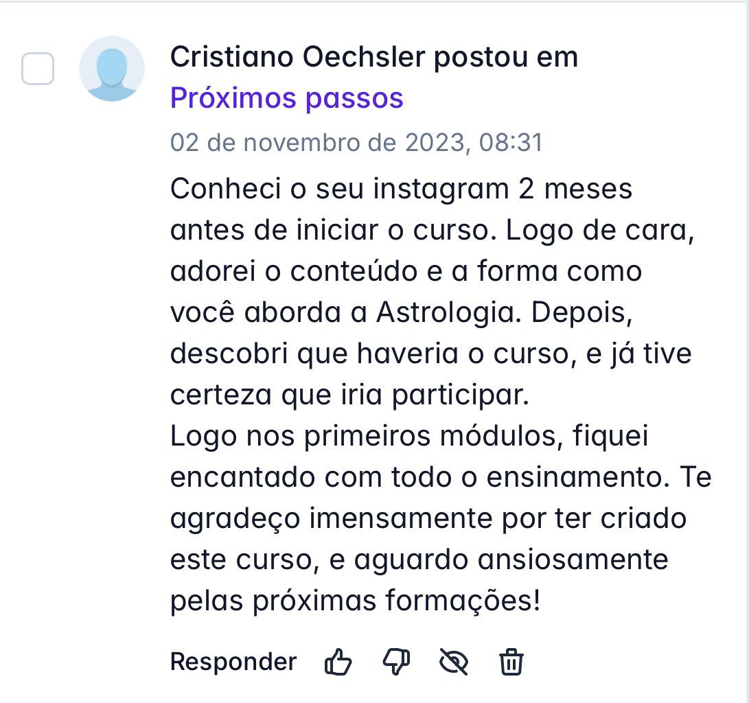 Depoimento de aluno 2