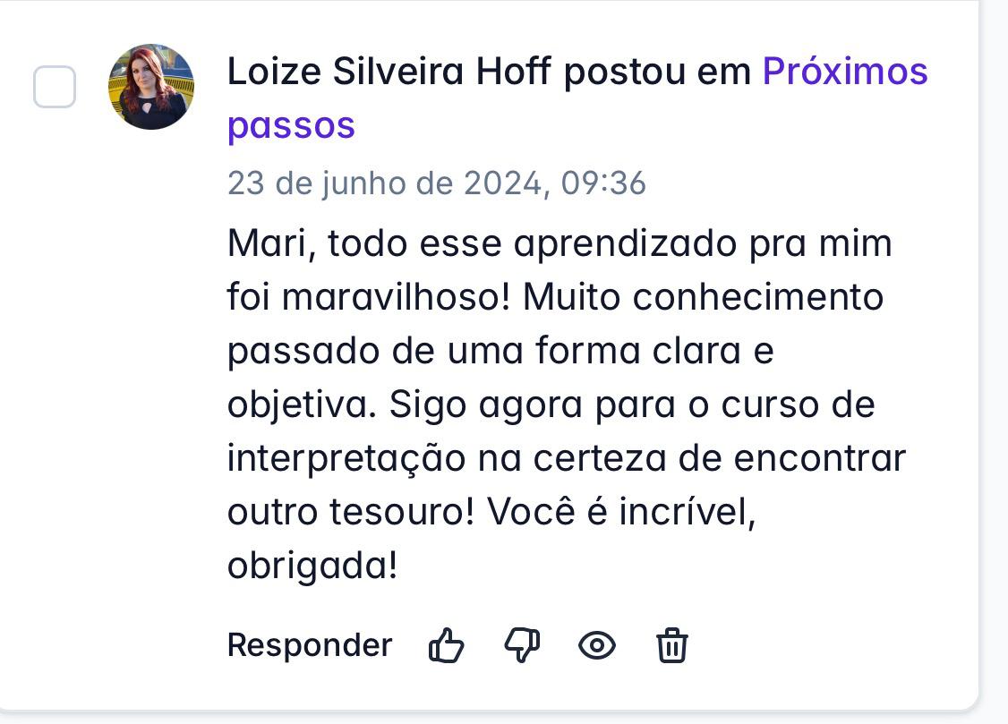 Depoimento de aluno 8